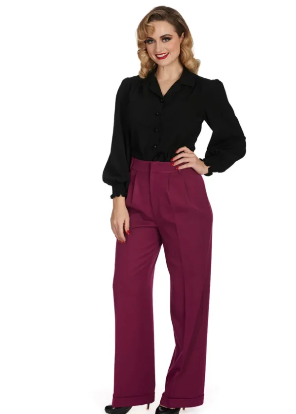 Banned Bonnie 40's Blouse Black