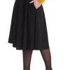 Banned Book Club 50's Swing Skirt Black