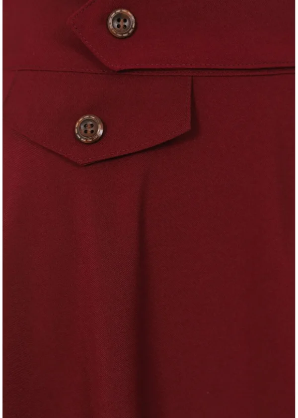 Banned Book Club 50's Swing Skirt Burgundy