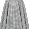 Banned Cary Blue Check 50's Swing Skirt Blue