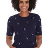 Banned Cocktail Hour Jumper Navy Blue