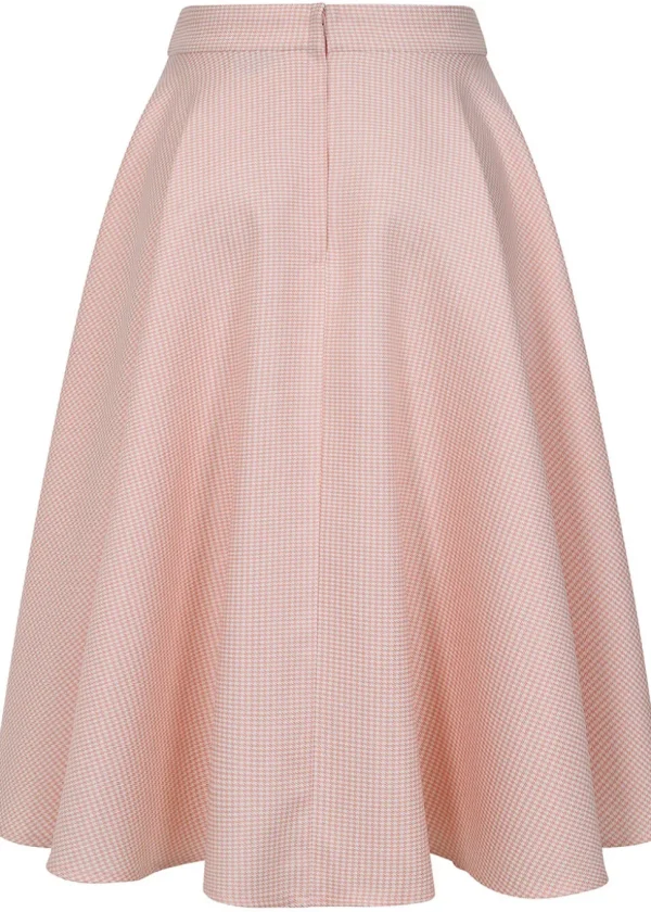 Banned Di Di 50's Swing Skirt Coral White