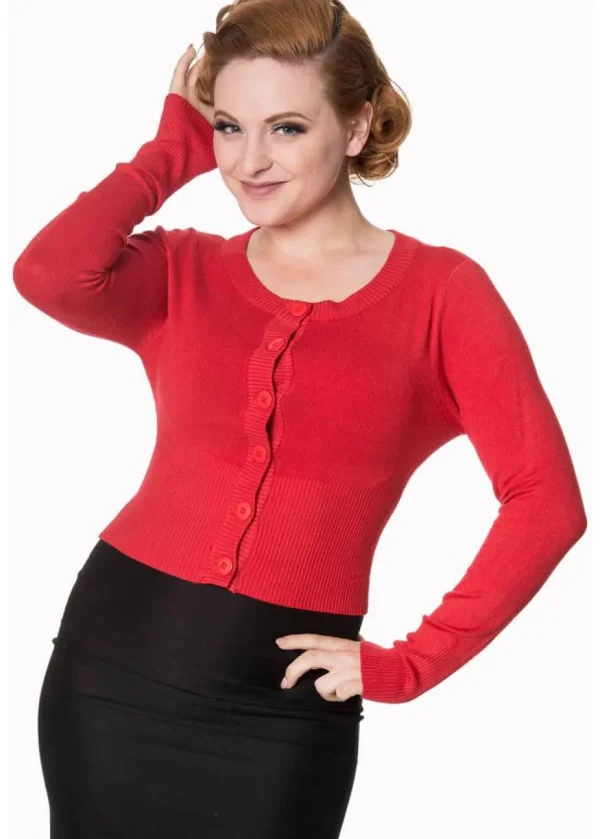 Banned Dolly 50's Cardigan Red