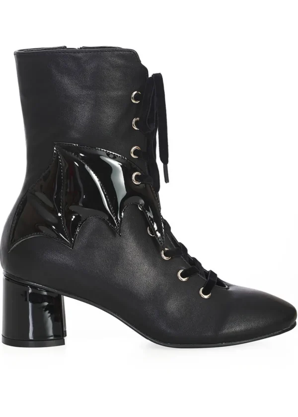 Banned Dreamcatcher 40's Bat Boots Black