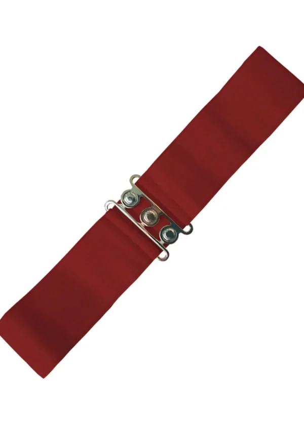 Banned Elastic Belt Burgundy