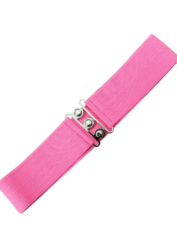 Banned Elastic 50's Belt Hot Pink