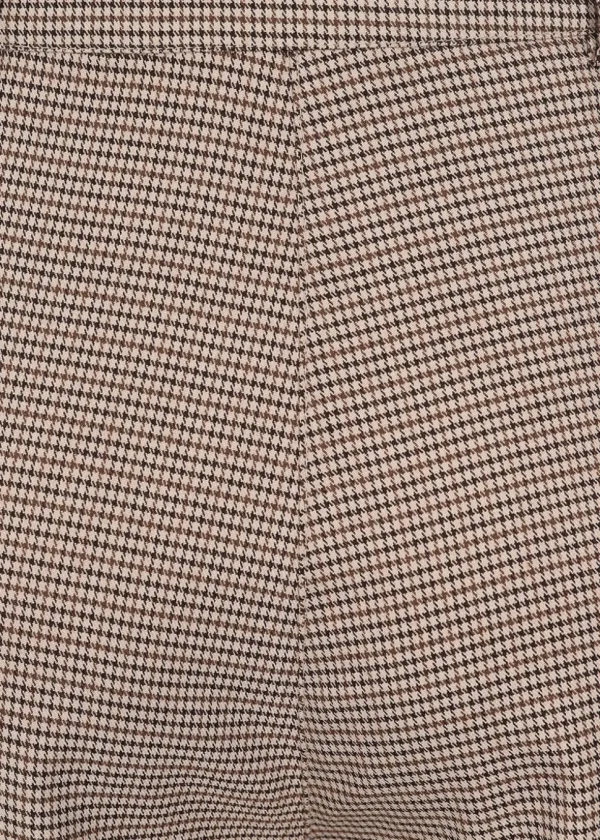 Banned Eliza Houndstooth 40's Trousers Brown