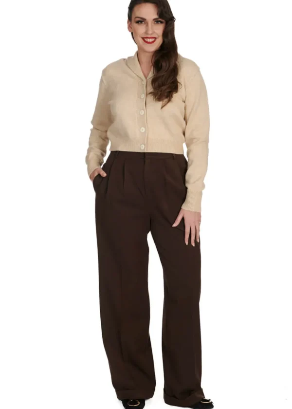 Banned Etta 40's Trousers Brown