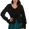 Banned Feeling Frilly Blouse Black