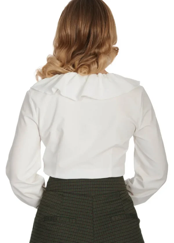 Banned Feeling Frilly Blouse Off White