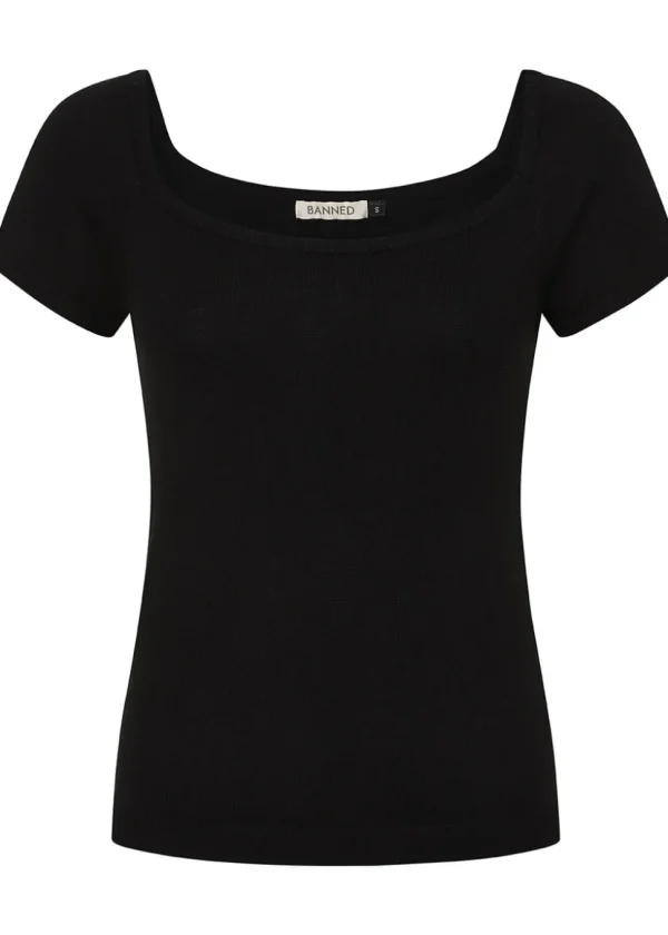 Banned Ginny 50's Top Black