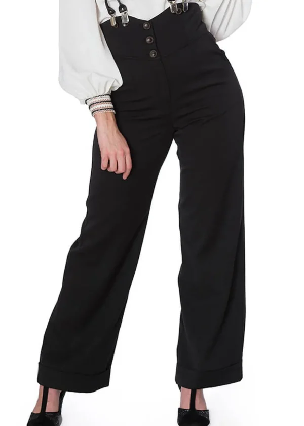 Banned Girl Boss 40's Trousers Black
