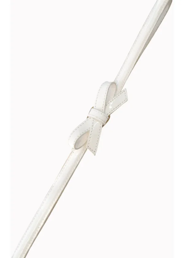 Banned Gold Rush 50's Lacquer Belt White