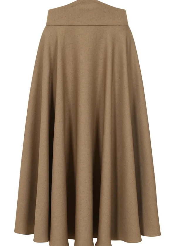 Banned Greta 40's Swing Rok Brown