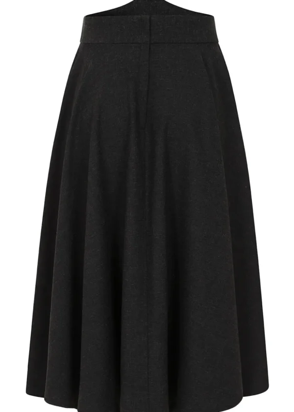 Banned Greta 40's Swing Skirt Black
