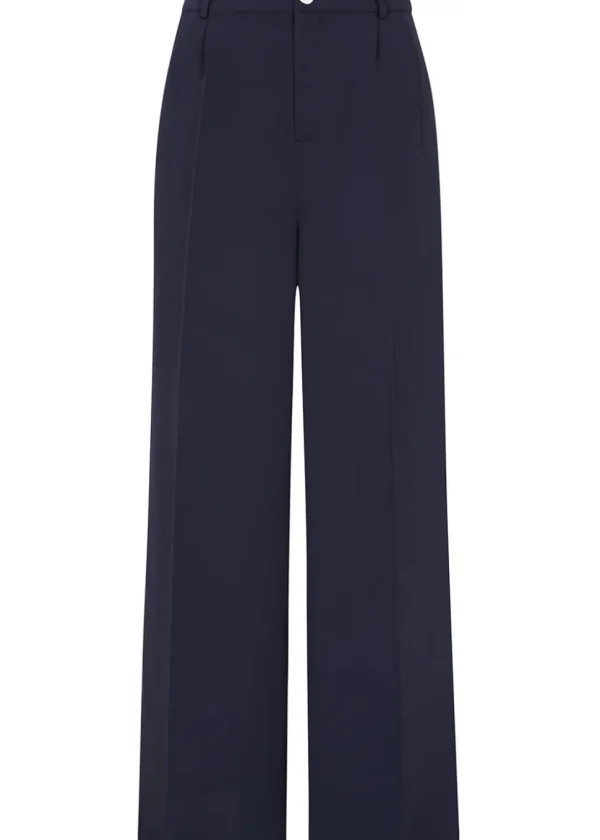 Banned Hazel Anchor 70's Trousers Navy