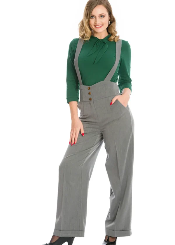 Banned Her Favorites 40's Trousers Grey