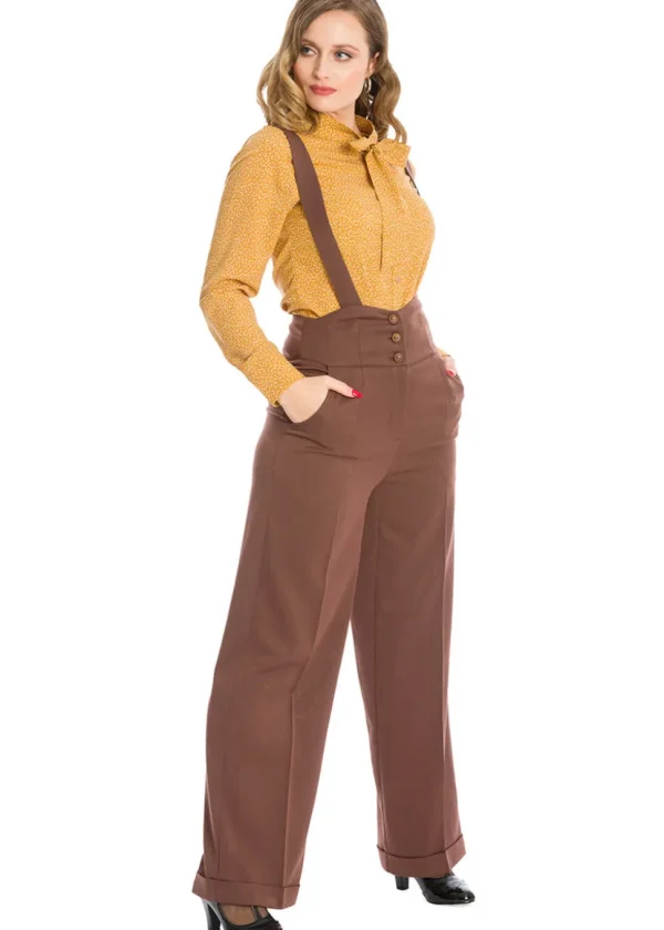 Banned Her Favorites 40's Trousers Brown