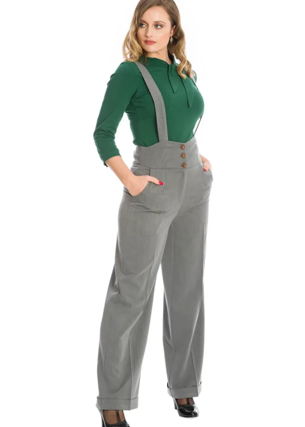 Banned Her Favorites 40's Trousers Grey