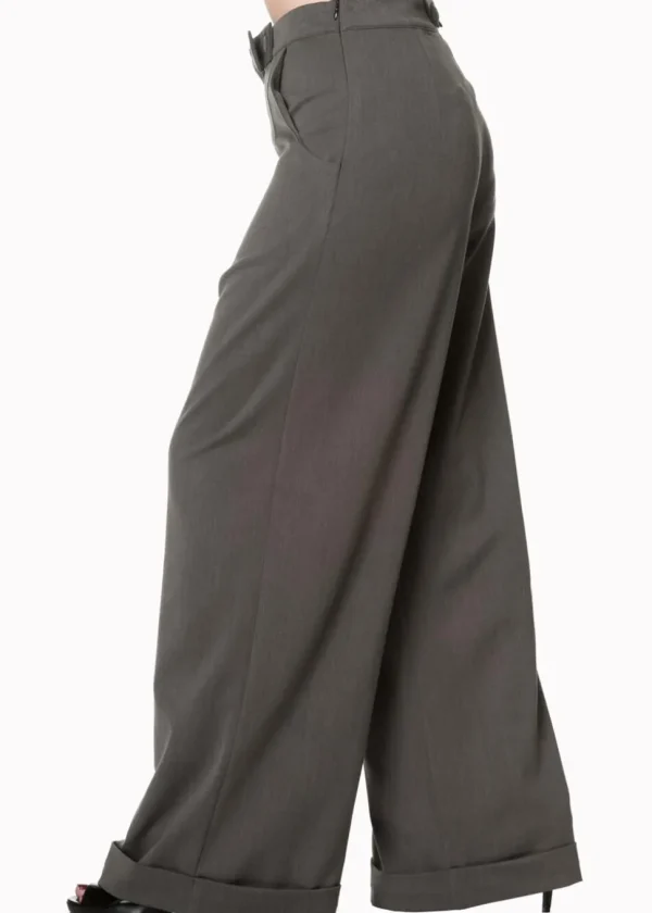 Banned Hidden Away 40's Trousers Grey