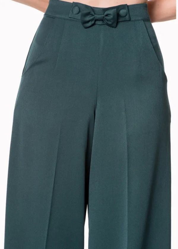 Banned Hidden Away 40's Trousers Teal