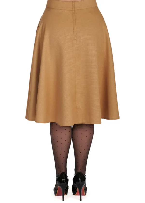 Banned Hope 50's Swing Skirt Gold