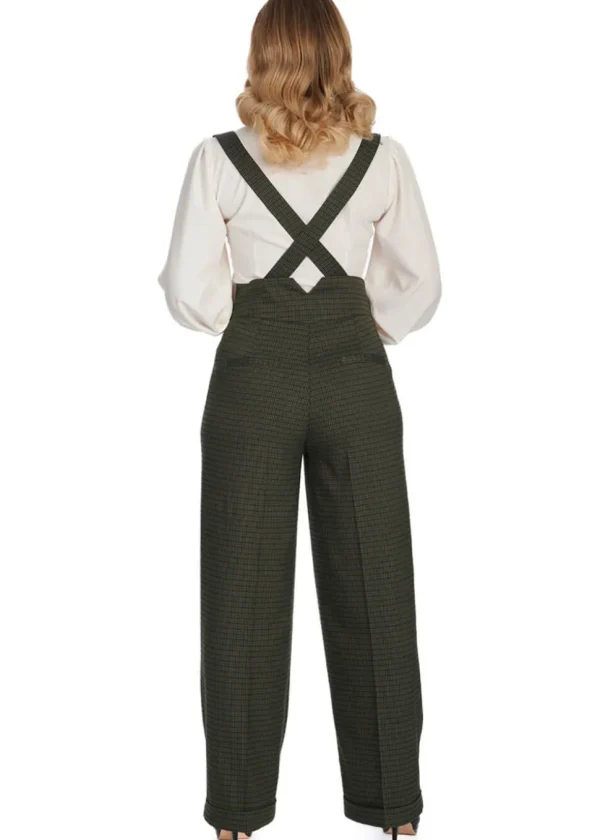Banned Jenny Check 40's Trousers Green