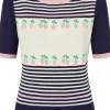 Banned Jolene Cherries Jumper in Navy