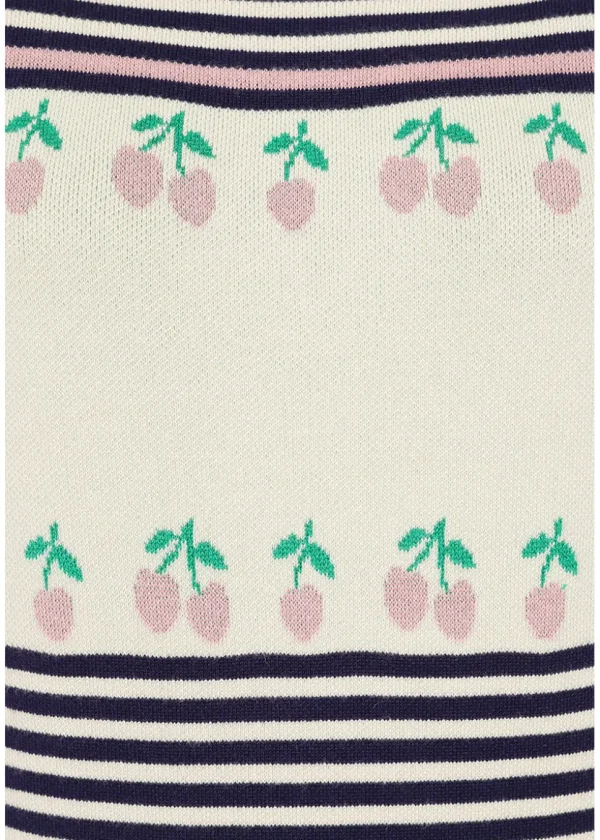 Banned Jolene Cherries Jumper in Navy