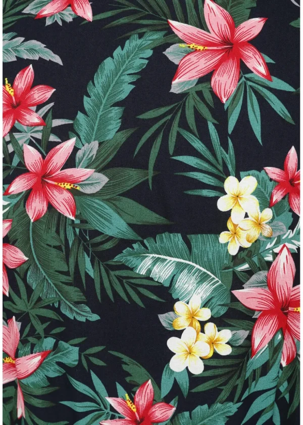 Banned Kate Tropical 40's Dress Navy