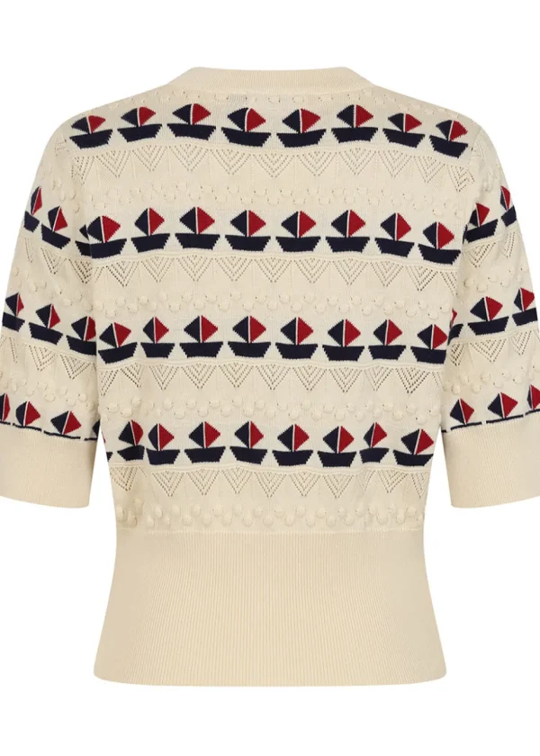 Banned Kitty Sail 60's Cardigan White