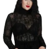 Banned Lattice Top Black