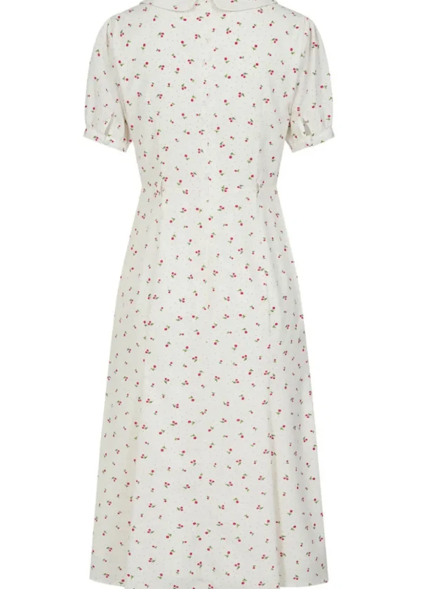 Banned Lucille Cherry 40's Dress White