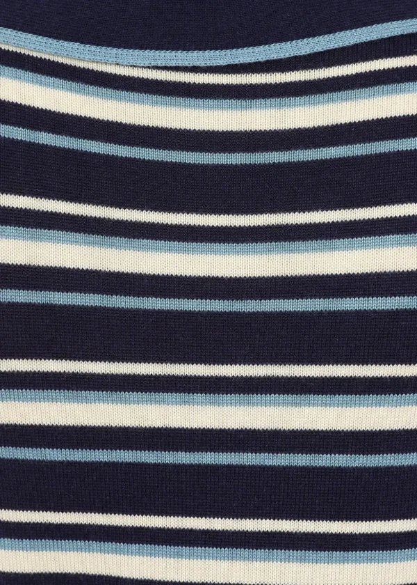 Banned Maisie Striped Jumper Navy Blue