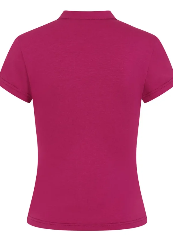 Banned Mandarin 50's Collar Top in Mauve