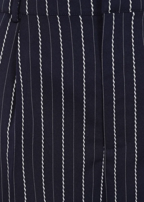 Banned Martha Sail Stripe 40's Trousers Navy