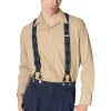Banned Mens Timothy Braces Clip & Button Braces Blue
