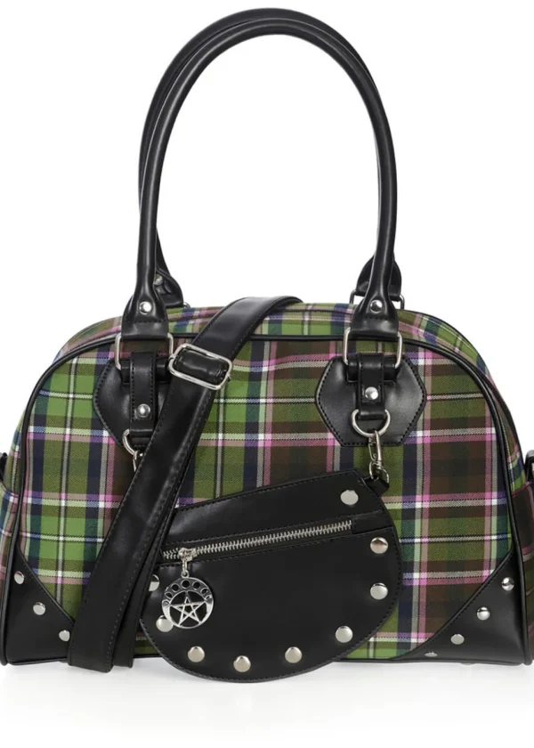 Banned New Warren Tartan Bag Green