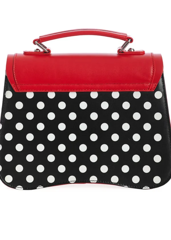 Banned Noelle Bow Polkadot 50's Bag Red