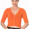 Banned Overload Cardigan Orange Color