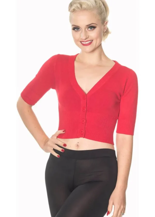 Banned Overload Cardigan Red