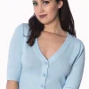 Banned Overload 50's Cardigan Baby Blue
