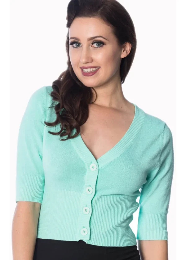 Banned Overload 50's Cardigan Mint Color