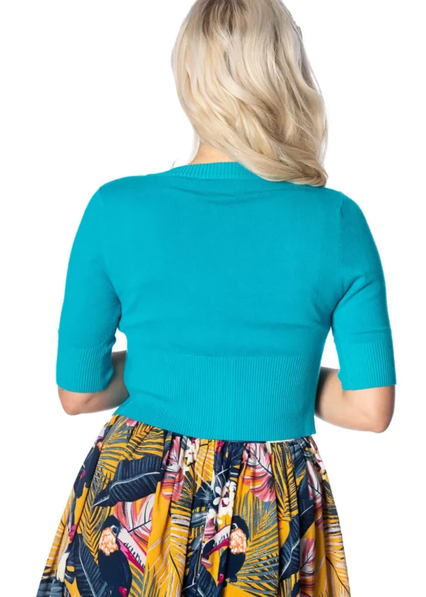 Banned Overload 40's Cardigan Teal