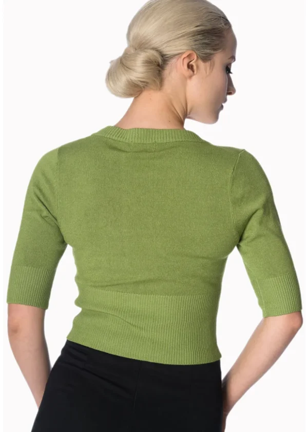 Banned Overload 50's Cardigan Apple Green