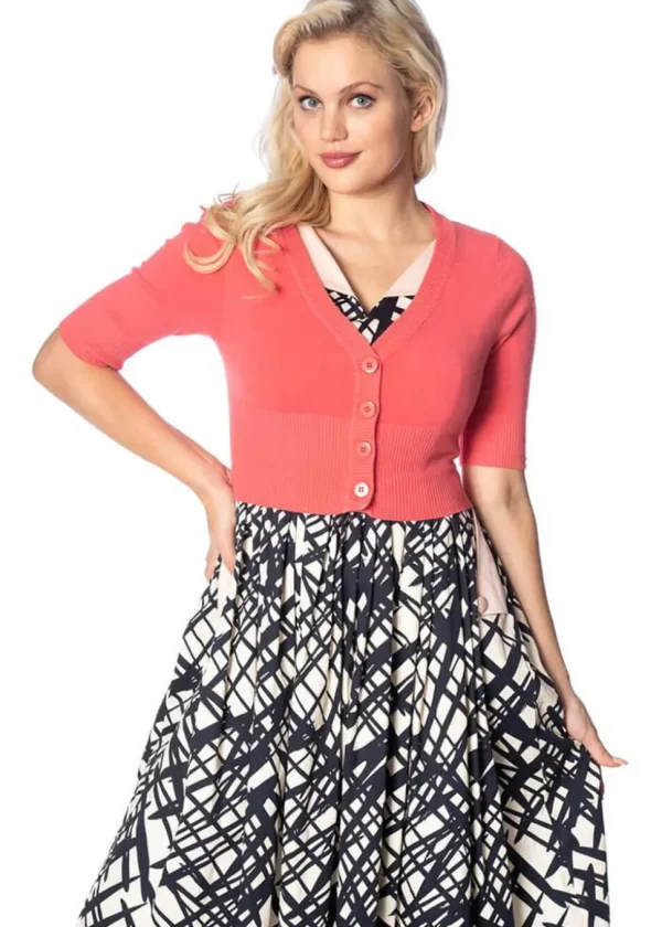 Banned Overload 50's Cardigan Coral