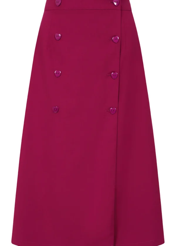 Banned Paris Love Skirt Magenta