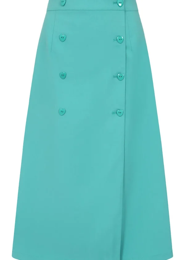 Banned Paris Love Skirt Turquoise