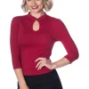 Banned Peekaboo 40's Top Red