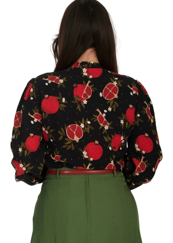 Banned Pomegranate 40's Blouse Black